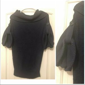 NWOT Ann Taylor small navy turtleneck knit sweater